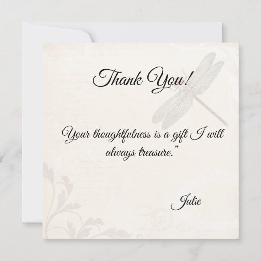 感謝の猫カード カード (裏面)