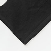 感謝の白黒のスクリプトのカスタム写真 フリースブランケット (角)