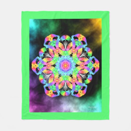 感謝の目 フリースブランケット (正面)