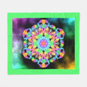 感謝の目 フリースブランケット (正面(横))