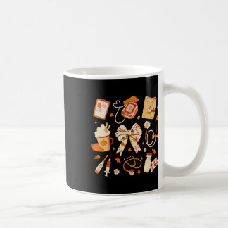 感謝の看護婦 秋 ステートスコープ クォケットボウ 感謝 コーヒーマグカップ