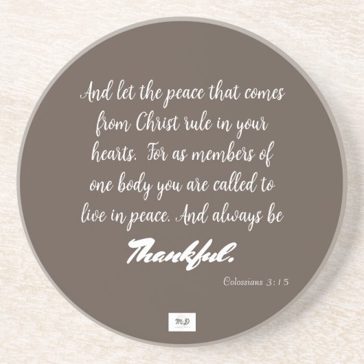 感謝の砂岩コースター コースター (正面)