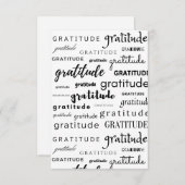 感謝の祈りのサンキューカードFor Any Collage大事な行事 サンキューカード (正面/裏面)