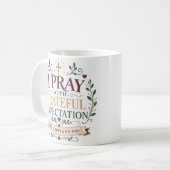 感謝の祈り クリスチャン 引用 コーヒーマグカップ (正面左)