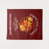 感謝の神与えに感謝してい常にブルゴーニュ タペストリー (正面(横))