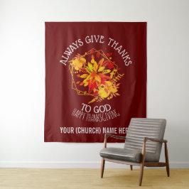 感謝の神与えに感謝してい常にブルゴーニュ タペストリー