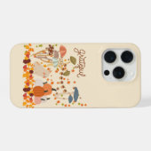 感謝の秋のウサギ iPhoneケース (裏面横)