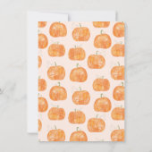感謝の秋のカード - かぼちゃ 招待状 (裏面)