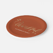 感謝の秋の感謝祭パーティープレート ペーパープレート (アングル)