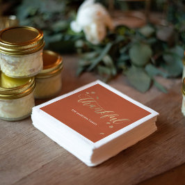 感謝の秋の感謝祭パーティー紙ナプキン スタンダードカクテルナプキン