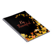 感謝の秋の紅葉ノート ノートブック (右側)