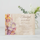 感謝の秋の葉感謝と友情 招待状 (スタンド正面)