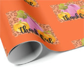 感謝の秋カスタマイズの文字と色 ラッピングペーパー (ロールコーナー)