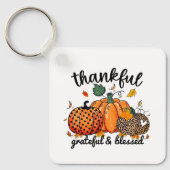 感謝の秋賛美のかぼちゃ キーホルダー (正面)