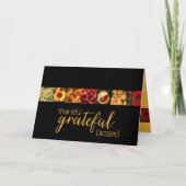 感謝の秋賛美のコラージュ カード (正面)