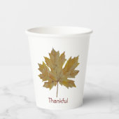 感謝の紅葉の紅葉紙カップ 紙コップ (正面)