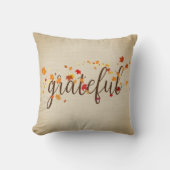 感謝の紅葉オンバーラップ クッション (正面)