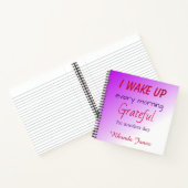 感謝の紫グラデーション ノートブック (内部)