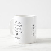 感謝の継母ギフトマグ コーヒーマグカップ (正面左)