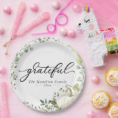 感謝の緑のカボチャ感謝祭ディナー ペーパープレート (パーティー)