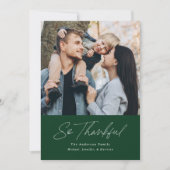 感謝の緑2写真感謝祭 シーズンカード (正面)