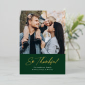 感謝の緑2写真感謝祭 箔シーズンカード (立ち正面)