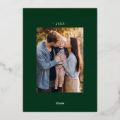 感謝の緑2写真感謝祭 箔シーズンカード (裏面)