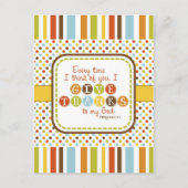 感謝の聖なる書物、経典の詩の郵便はがきを与えて下さい ポストカード (正面)