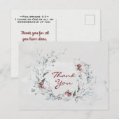 感謝の聖書の言葉 フィリピ 1:3 ありがとう ポストカード (正面/裏面)