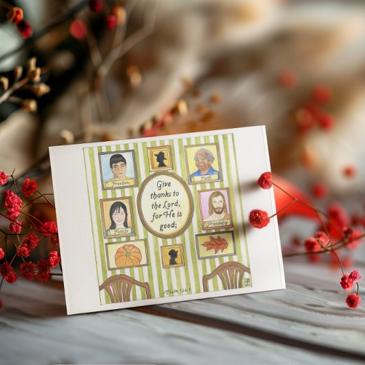 感謝の肖像 感謝祭の名言 ポストカード