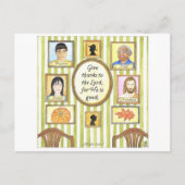 感謝の肖像 感謝祭の名言 ポストカード (正面)