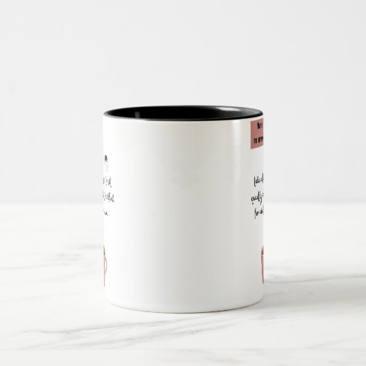 感謝の肯定と感謝引用文 ツートーンマグカップ (中央)