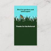 🦋感謝の芝生バタフライ紹介ありがとう 名刺 (正面)