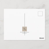 感謝の花が咲く: ワイルドデイジーありがとうございます ポストカード (裏面)