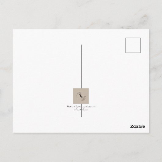 感謝の花が咲く: ワイルドデイジーありがとうございます ポストカード (裏面)