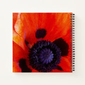 感謝の花とポピーハート引用文 ノートブック (裏面)