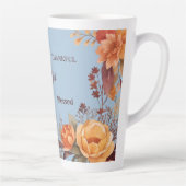 感謝の花の感謝の賛美感謝祭 カフェラテマグ (右)