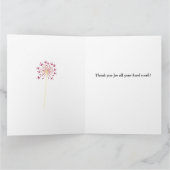 感謝の花の管理プロフェッショナル日 サンキューカード (内部)