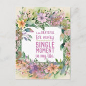 感謝の花姿勢 ポストカード (正面)