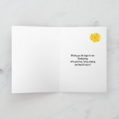 感謝の花束を私たち全員から カード (内部)