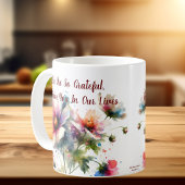 感謝の花束デザイン コーヒーマグカップ