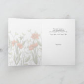感謝の花束 励ましのカード カード (内部)