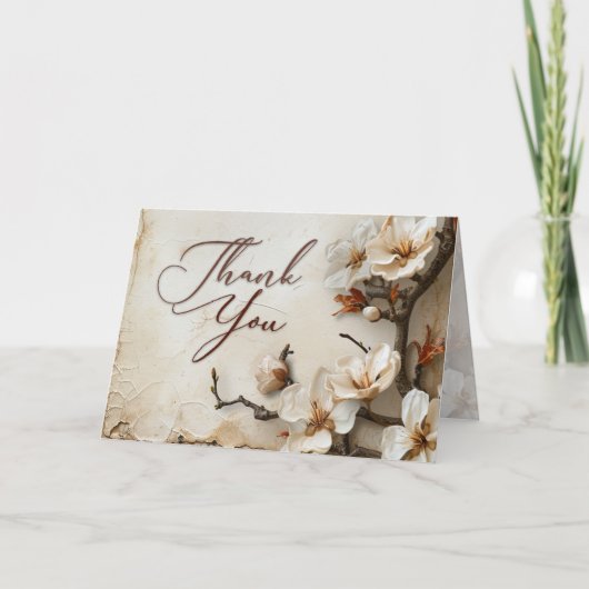 感謝の花空白の サンキューカード (正面)