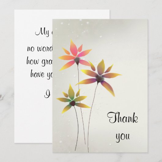 感謝の花 シーズンカード (正面/裏面)