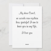 感謝の花 シーズンカード (裏面)