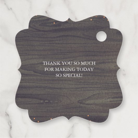 感謝の花 ラスティックウッド ブライダルシャワー フェイバータグ (裏面)