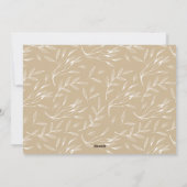 感謝の葉 |感謝祭のフォトカード シーズンカード (裏面)