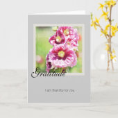 感謝の葵 カード (黄色い花)