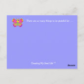 感謝の蝶 ポストカード (裏面)