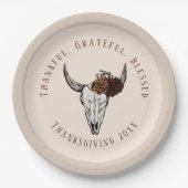 感謝の西欧賛美感謝祭 ペーパープレート (正面)